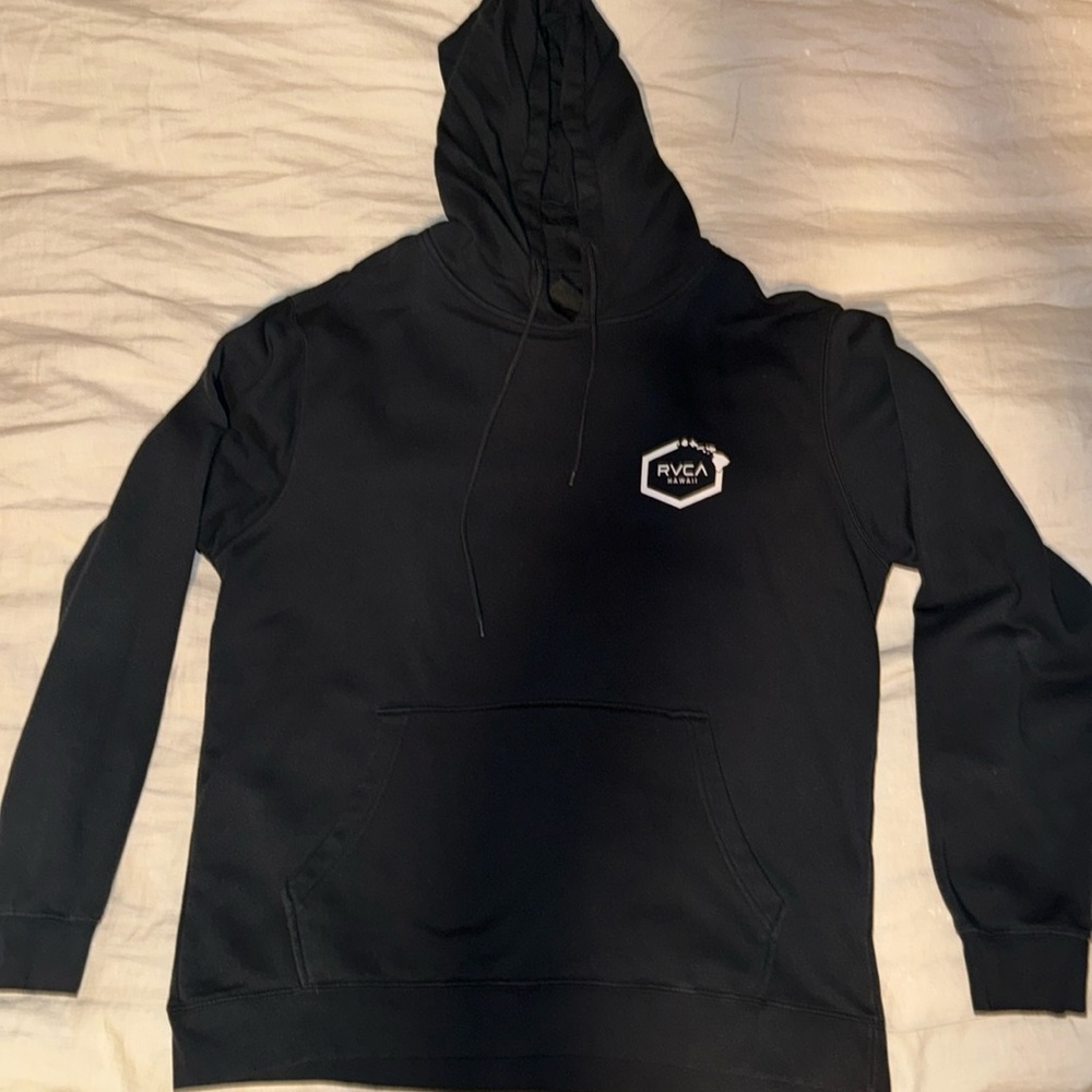 RVCA Hawaii men’s black hooded sweatshirt hoodie size XL